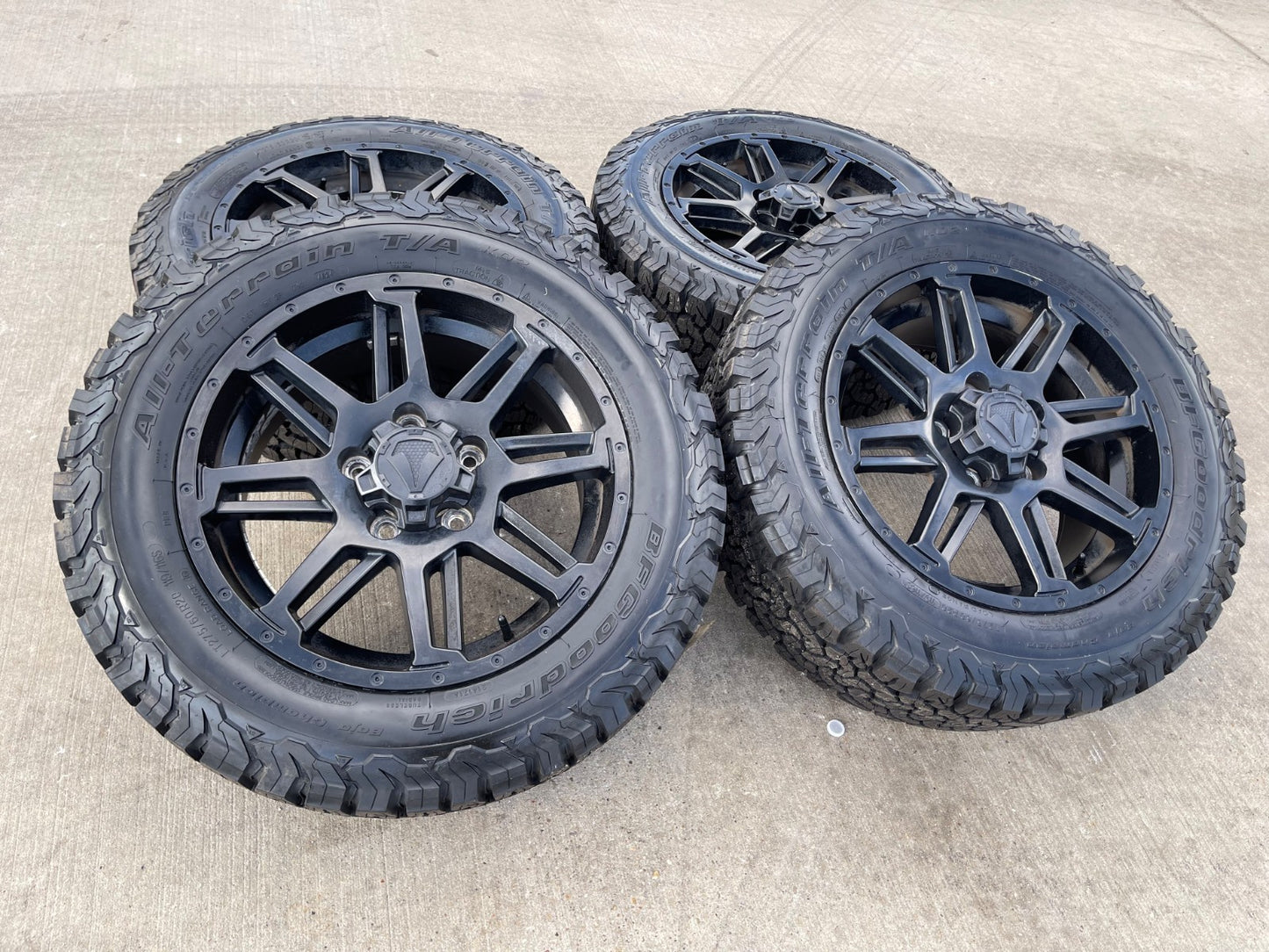20" Toyota Tundra Sequoia T FORCE TSS TRD OEM black wheels rims 5x150 NEW BFG