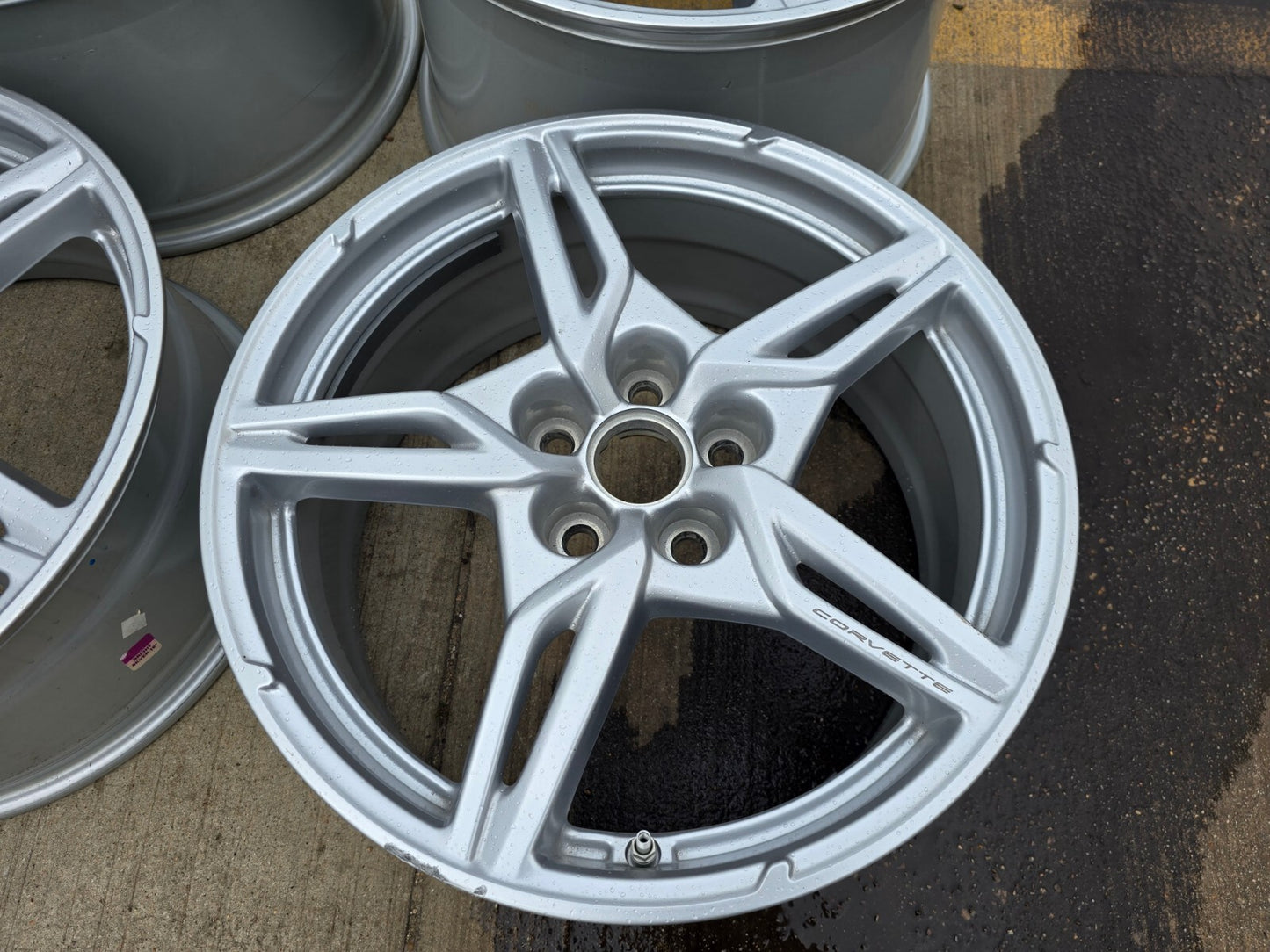 19" + 20" Chevy Corvette C8 OEM wheels rims 14007 14008 2022 2023 2024 2025