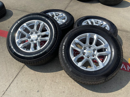18" Chevy Silverado Suburban Tahoe OEM 14091 wheels rims GMC SET MICHELIN NEW