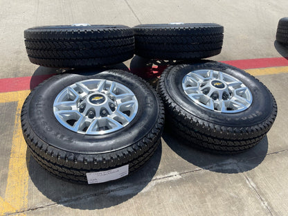17" Chevy Silverado GMC Sierra 2500 OEM 5948 wheels rims FIRESTONE A/T SET NEW