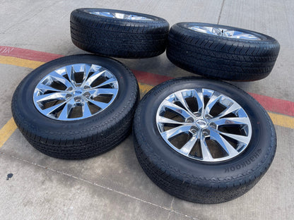 20" Ford F-150 Expedition chrome rims wheels 10003 OEM tires CLEAN