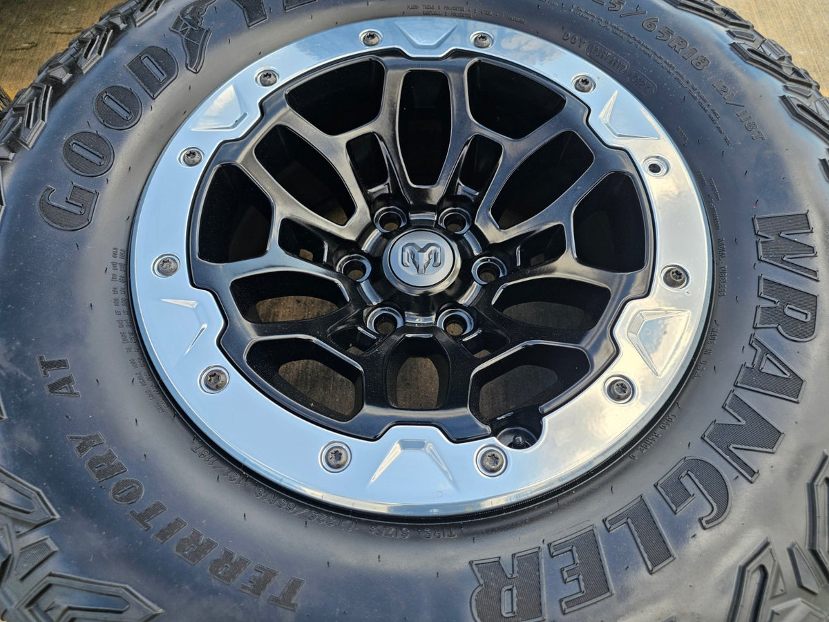 18" Dodge Ram 1500 TRX Beadlock OEM 2735 RHO wheels rims SET 2024 2025 2026