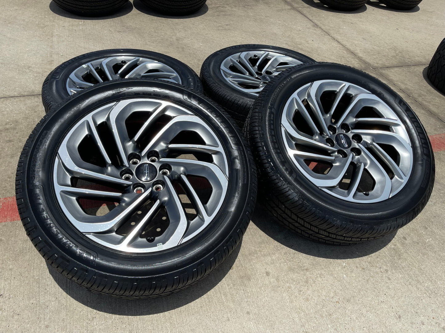 22" Lincoln Navigator OEM 94225 rims wheels BLACK LABEL 2025 2026 MICHELIN NEW