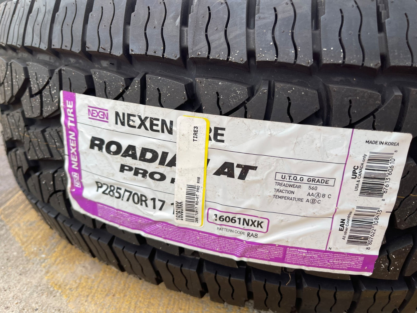(1) 285/70/17 Nexen Roadian A/T PRO RA8 tire 285/70R17 117T M+S NEW