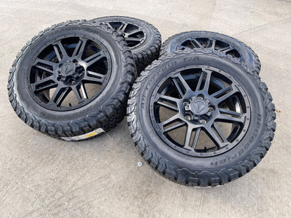 20" Toyota Tundra Sequoia T FORCE TSS TRD OEM black wheels rims 5x150 NEW BFG