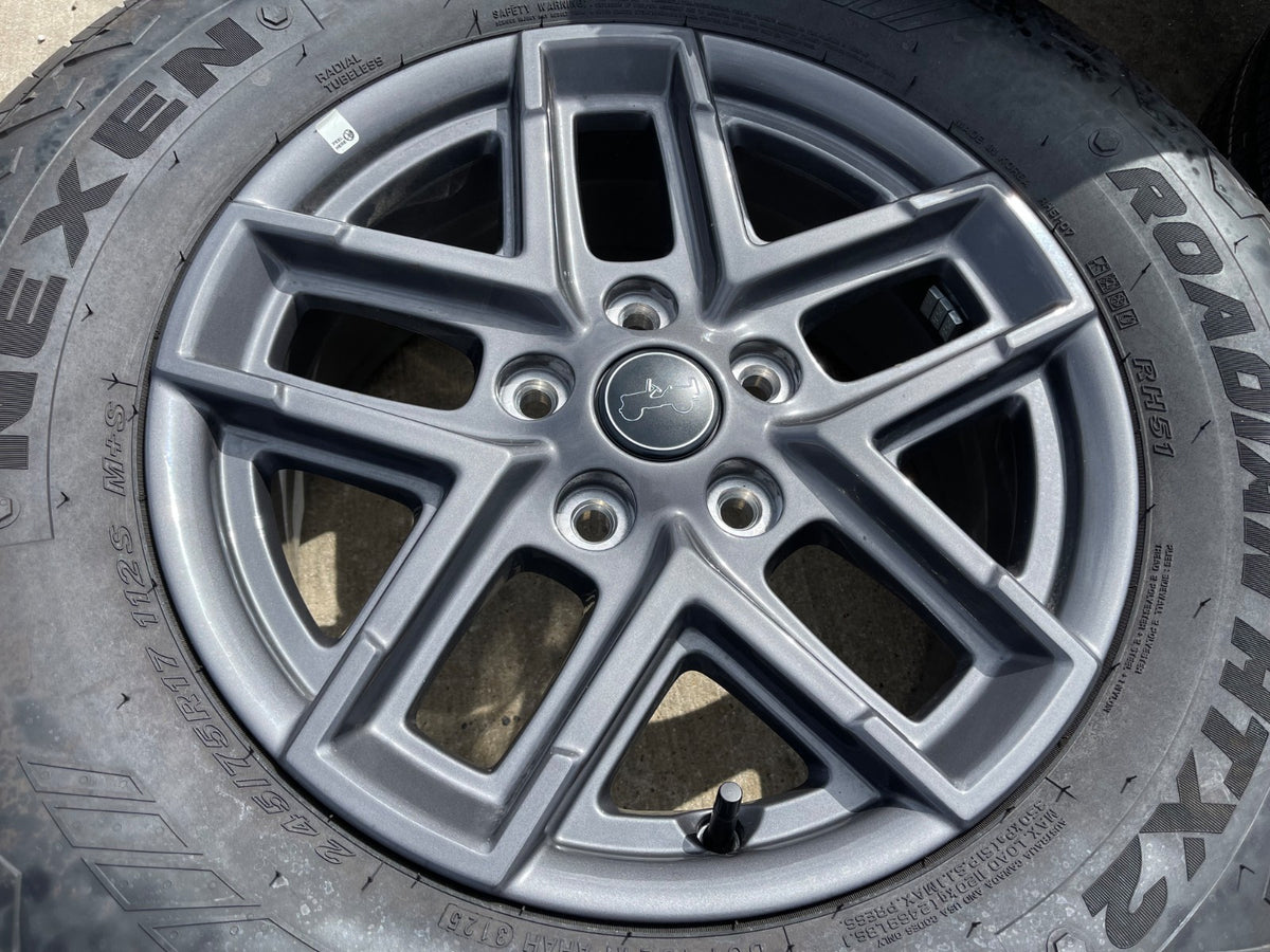 17" Jeep Wrangler Rubicon OEM wheels rims 9324 Gladiator 2025 2026 SET NEXEN NEW