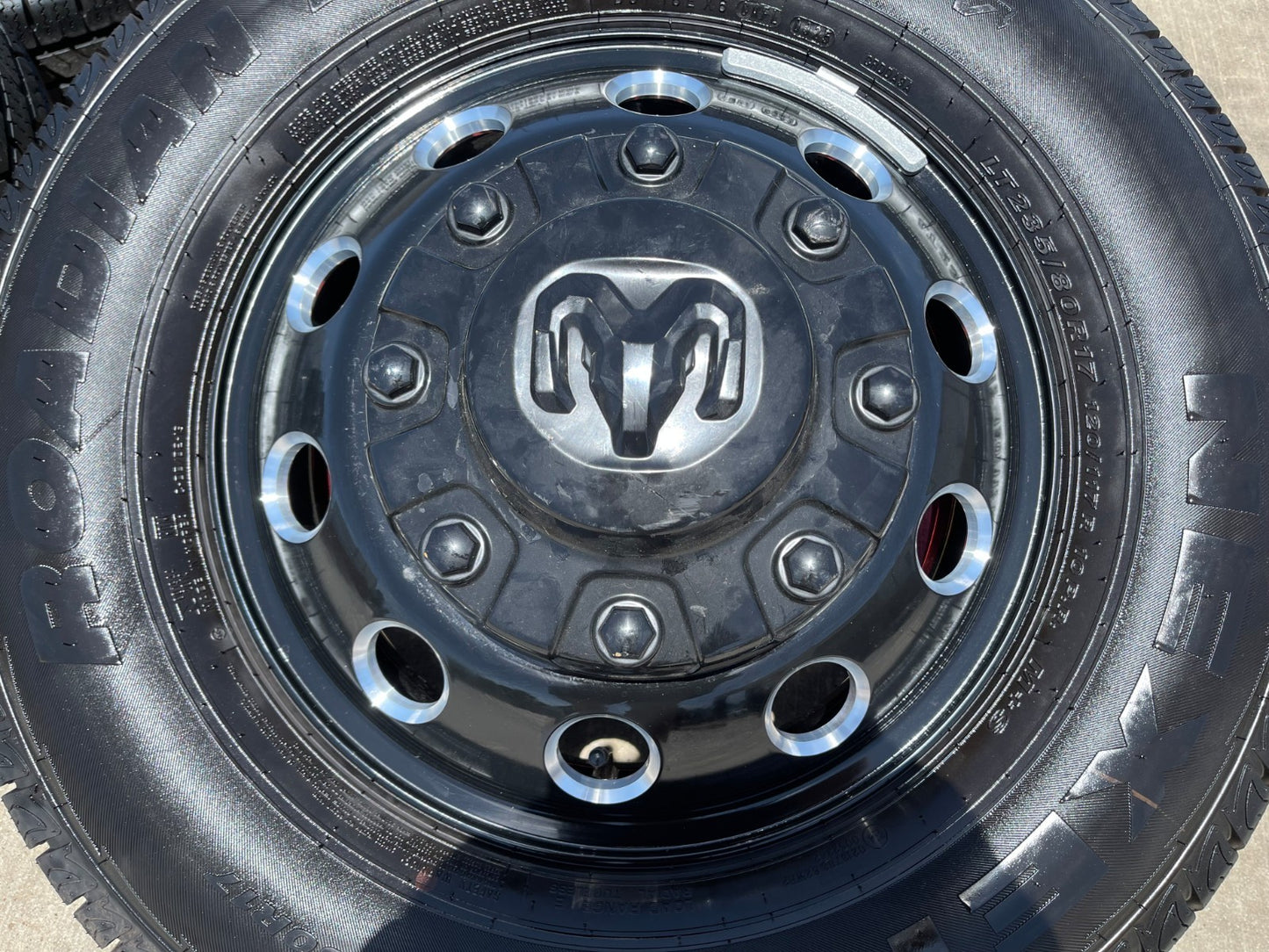 17" Dodge Ram 3500 Dually Laramie wheels rims 2706 2707 OEM black SET NEW