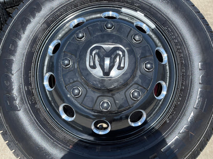 17" Dodge Ram 3500 Dually Laramie wheels rims 2706 2707 OEM black SET NEW