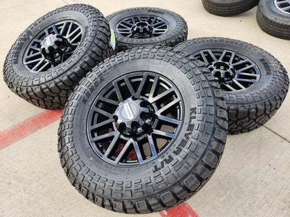 20" Ford F-250 F-350 OEM Black rims wheels tires 10201 TREMOR 2024 2025 NEW 37"