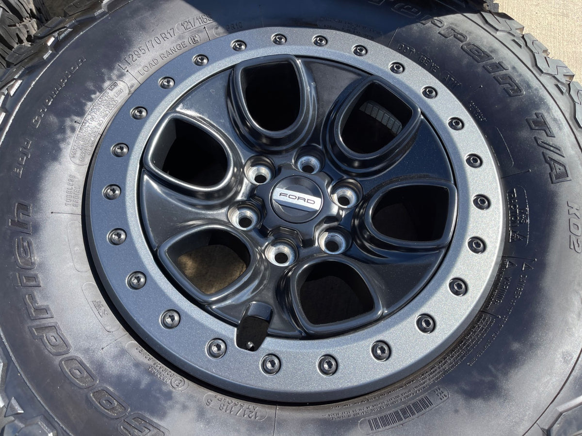17" Ford F-150 Raptor OEM BEADLOCK rims wheels 10459 95210 SET BFG 33"