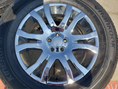 18" Land Rover OEM 72202 CHROME wheels rims Evoque LR2 tires
