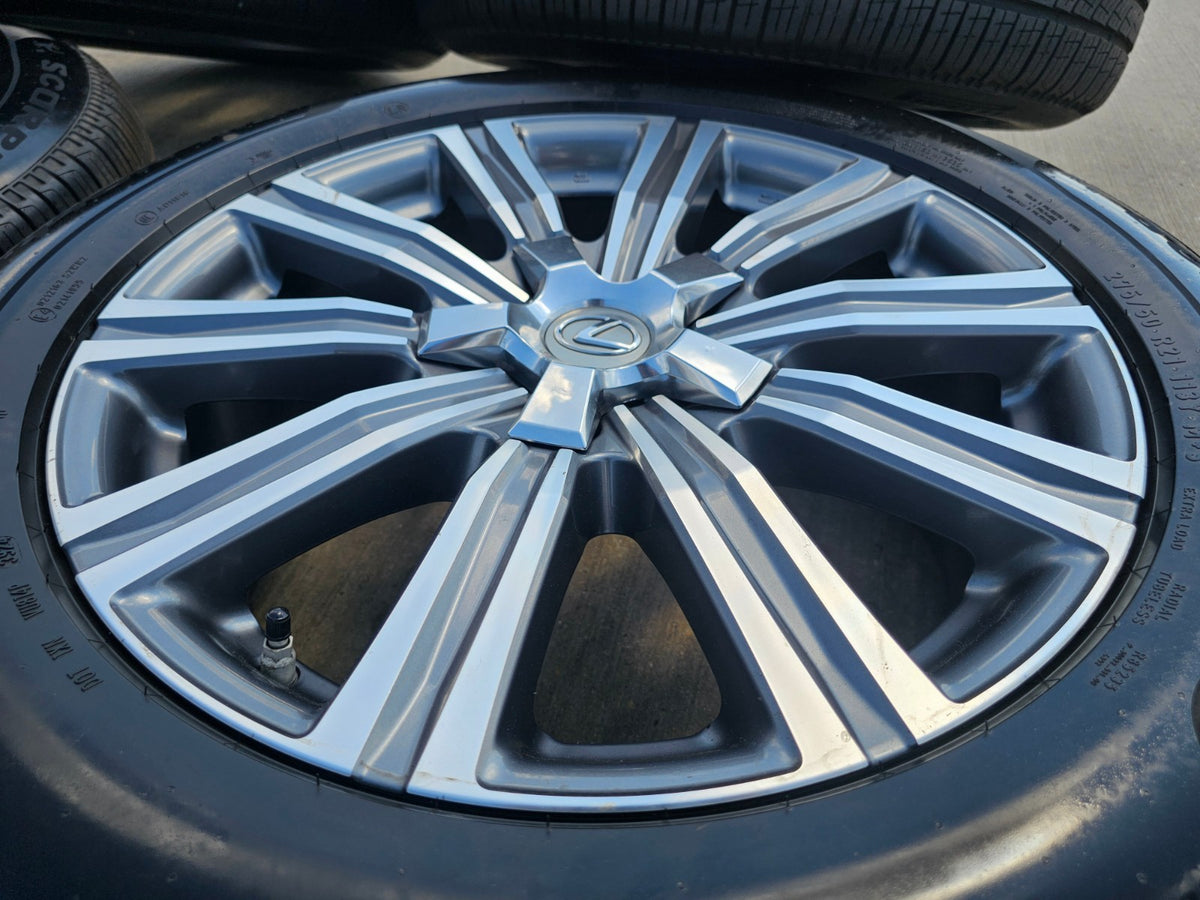 21" Lexus LX570 Toyota Land Cruiser OEM 74341 wheels rims 5x150 PIRELLI NEW