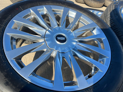 22" Cadillac Escalade Platinum OEM wheels rims 95026 4873 tires NEW