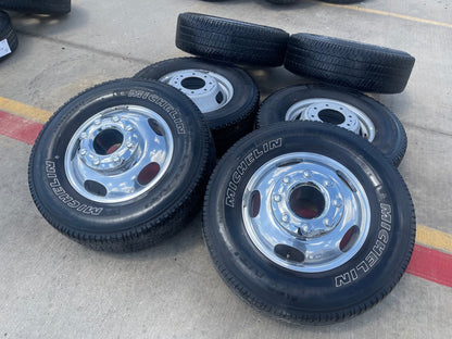 17" Ford F-350 Dually OEM 3618 3619 rims wheels SET tires Michelin LTX A/T2