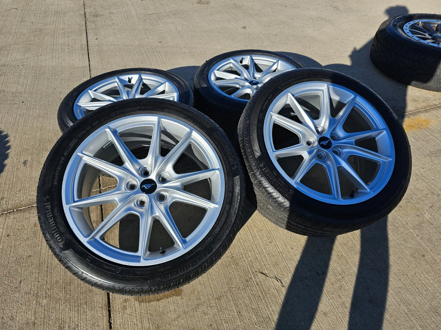 19" Ford Mustang Stealth GT OEM wheels rims 95759 tires 2021 2022 2023 2024 2025