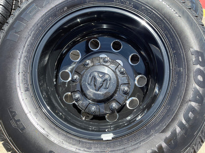 17" Dodge Ram 3500 Dually Laramie wheels rims 2706 2707 OEM black SET NEW