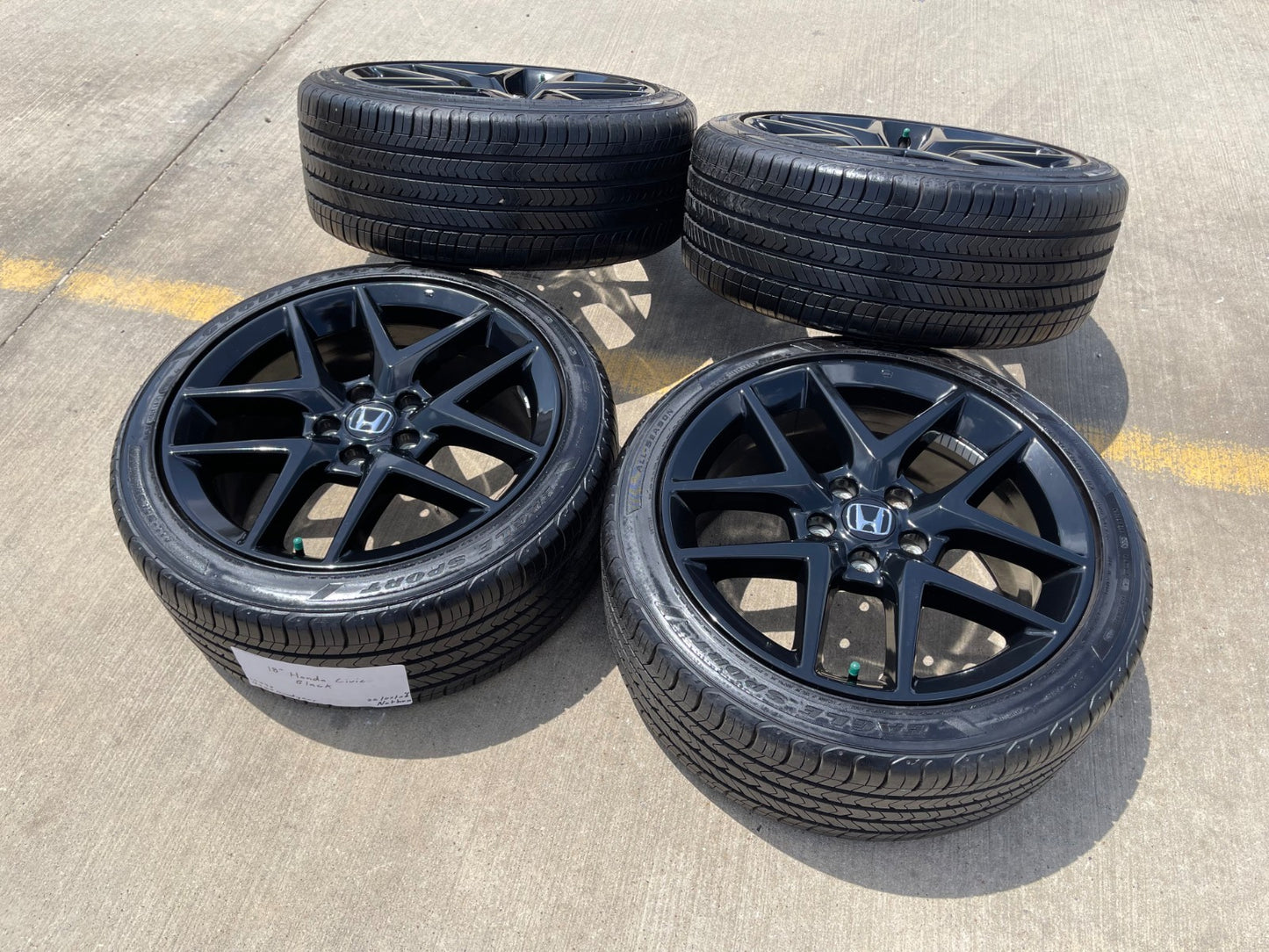 18" Honda Civic wheels rims OEM 10393 H-RV Accord tires SET GOODYEAR NEW