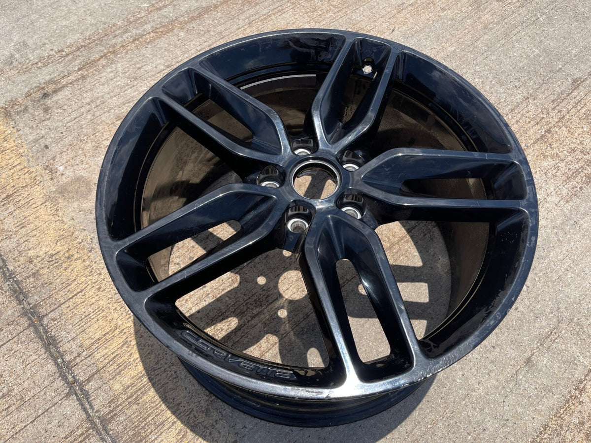 20x10 Chevy Corvette OEM wheel rim 5639 5641 black REAR 2015 2016 2017 2018 2019