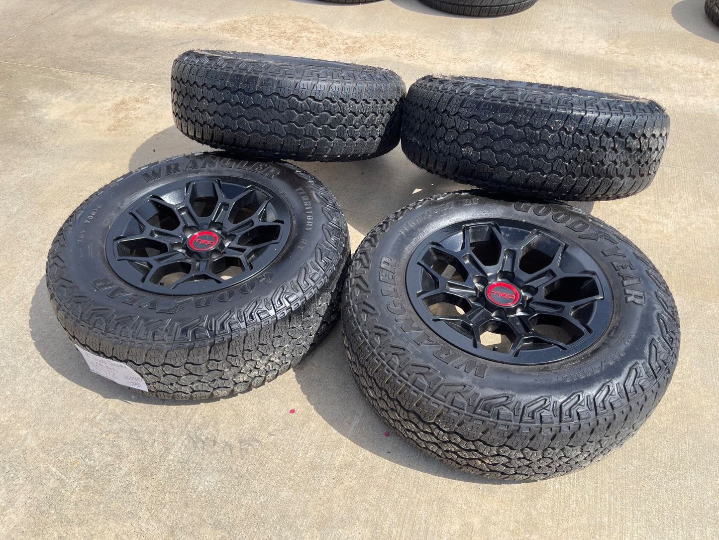 18" Toyota Tacoma 4Runner TRD OEM 95972 wheels rims SET 2025 2026 2027 GOODYEAR