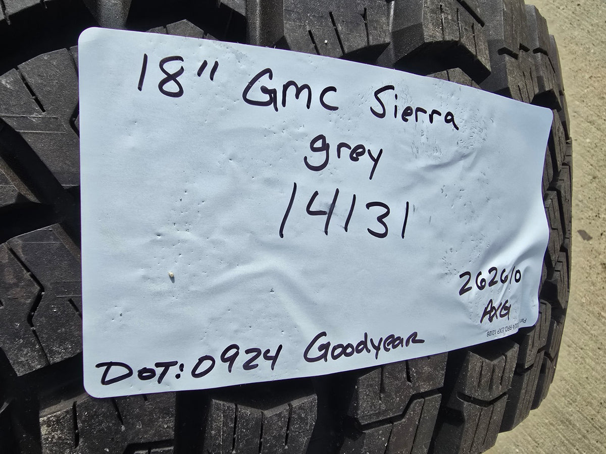 18" GMC Sierra AT4X Chevy Silverado OEM 14131 wheel rim GOODYEAR A/T NEW