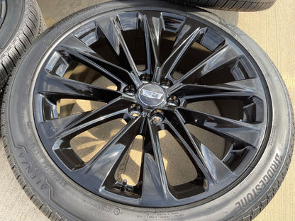 24" Cadillac Escalade V OEM ONYX wheels rims 2023 2024 2025 2026 2027 SET NEW