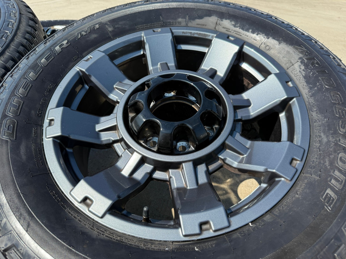 20" Ford F-250 F-350 OEM gray Lariat 10485 10296 wheels rims tires BRIDGESTONE