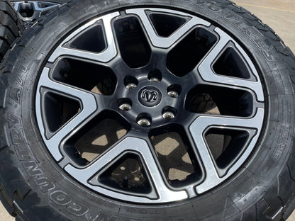 20" Dodge Ram 1500 OEM Laramie wheels rims 68583860AA 2024 2025 TOYO A/T3