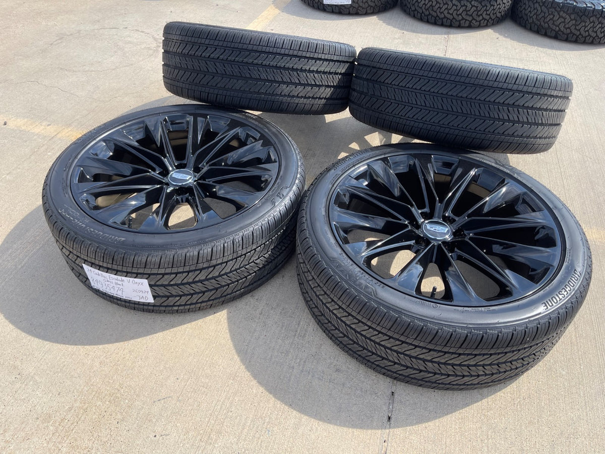 24" Cadillac Escalade V OEM ONYX wheels rims 2023 2024 2025 2026 2027 SET NEW