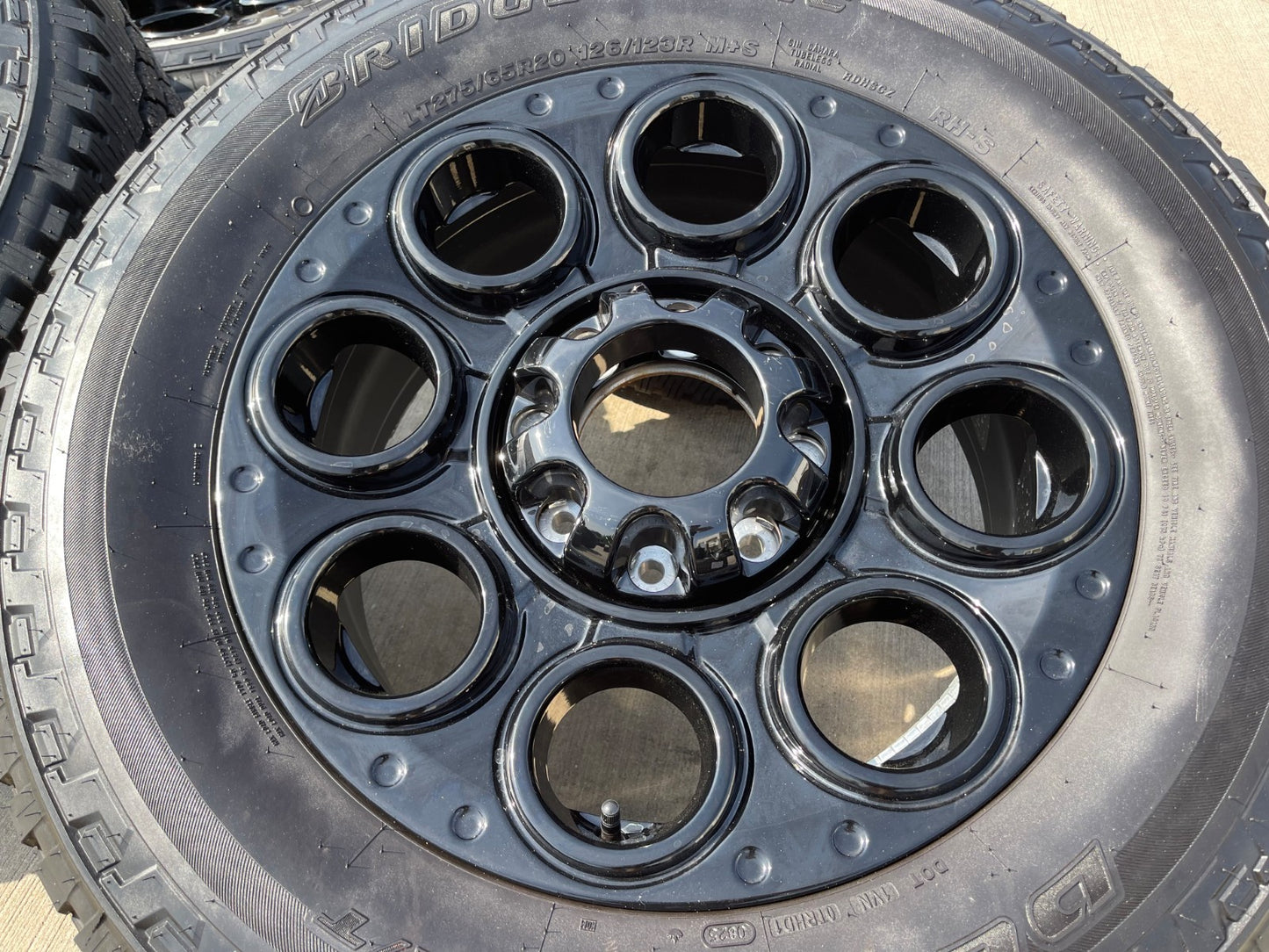 20" Ford F-250 F-350 OEM black Lariat wheels rims 10299 10484 tires NEW