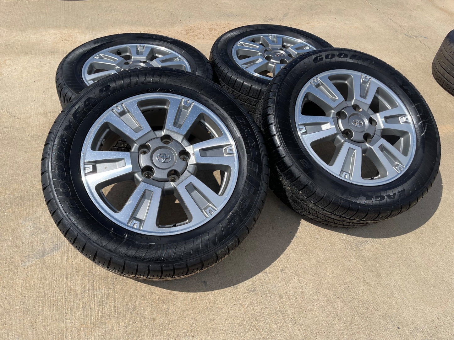 20" Toyota Tundra PLATINUM OEM 75159 SET wheels rims 5x150 tires GOODYEAR