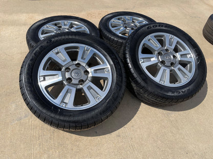 20" Toyota Tundra PLATINUM OEM 75159 SET wheels rims 5x150 tires GOODYEAR