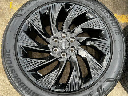 22" Lincoln Navigator OEM 10665 rims wheels BLACK LABEL 2026 2027 BRIDGESTONE