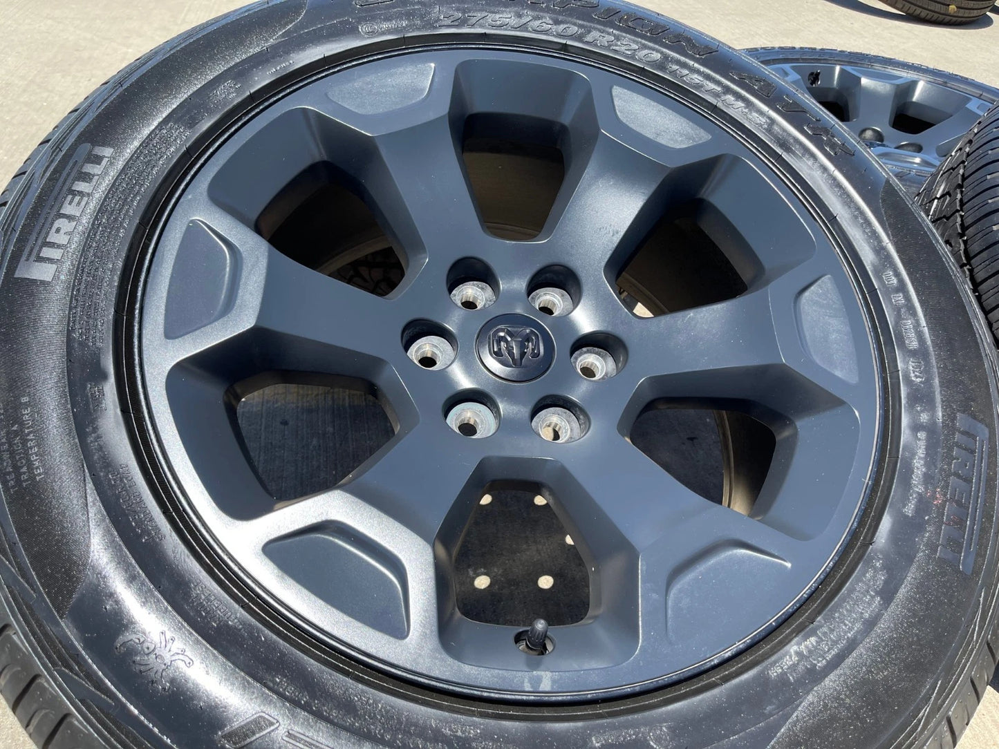 20" Dodge Ram 1500 OEM Laramie Black 2680 wheels rims tires 2024 2025 2026 NEW