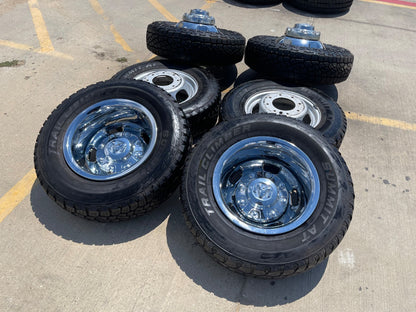 17" Dodge Ram 3500 Dually Laramie 8x200 wheels rims 2703 2704 OEM SET