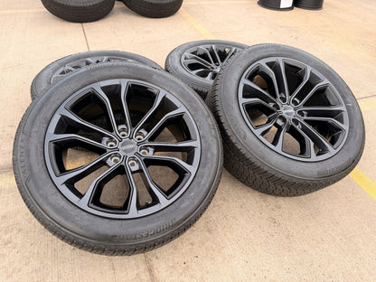 22" Jeep Grand Wagoneer OEM 9279 Obsidian rims wheels RAM 1500 SET