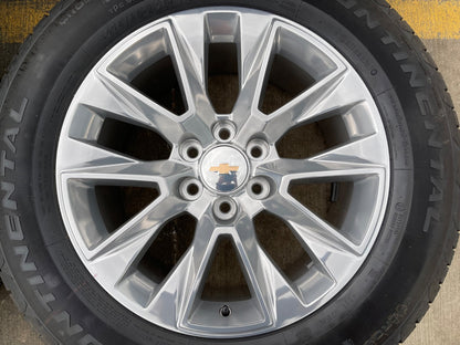 20" Chevy Tahoe Silverado 5920 OEM wheels rims GMC Yukon 2025 2026 CONTINENTAL