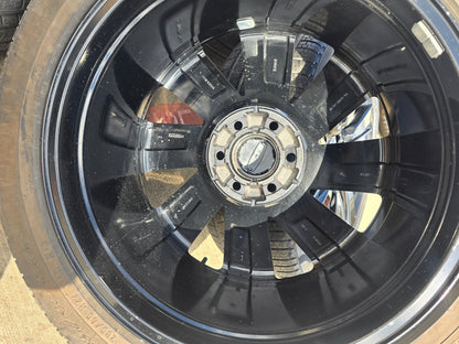 22" Lincoln Navigator OEM rims wheels Black Label 95384 10496 tires PIRELLI NEW