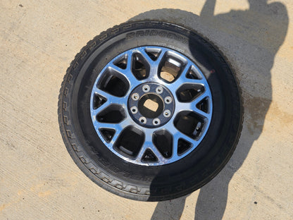 (1) 20" Ford F-250 F-350 OEM Lariat wheel rim 10292 tire BRIDGESTONE A/T