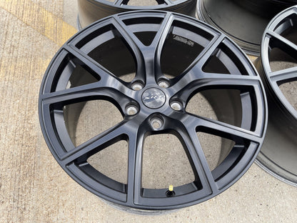 20" 20x10 Jeep Grand Cherokee SRT Trackhawk SRT8 OEM 9173 black wheels rims