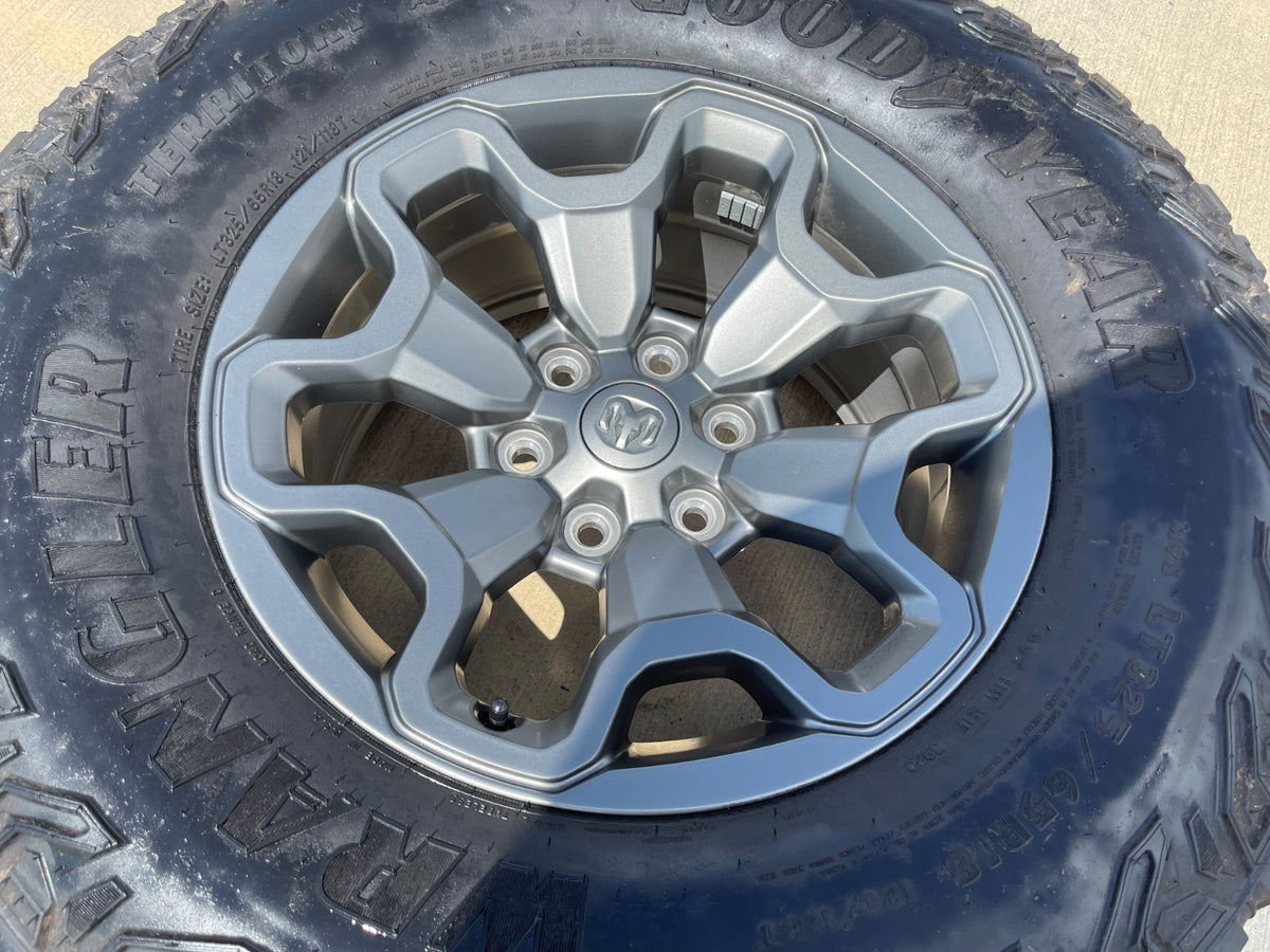 18" Dodge Ram 1500 TRX RHO Gray OEM 66002 wheel rim TERRITORY A/T 35"
