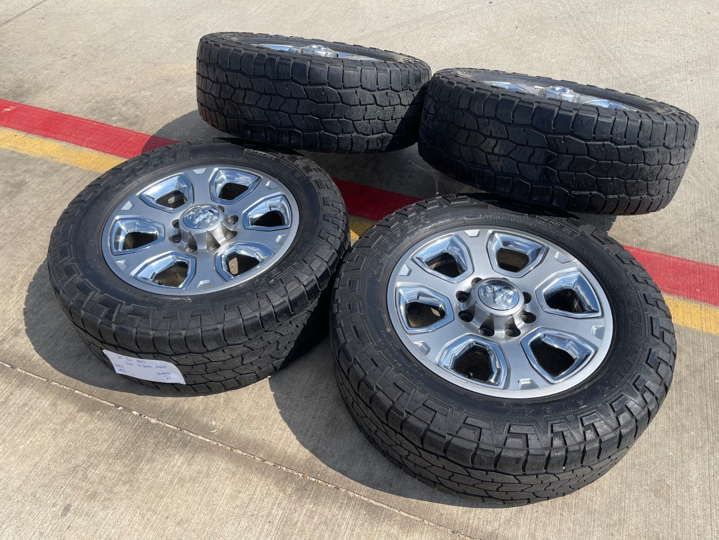 20" Dodge Ram 2500 3500 OEM 2477 CHROME wheels rims tires SET