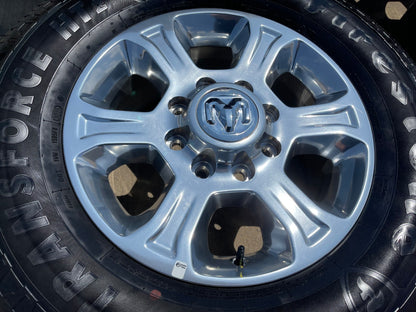 18" Ram 2500 3500 Laramie Power Wagon OEM 2692 wheels rims FIRESTONE H/T2 SET