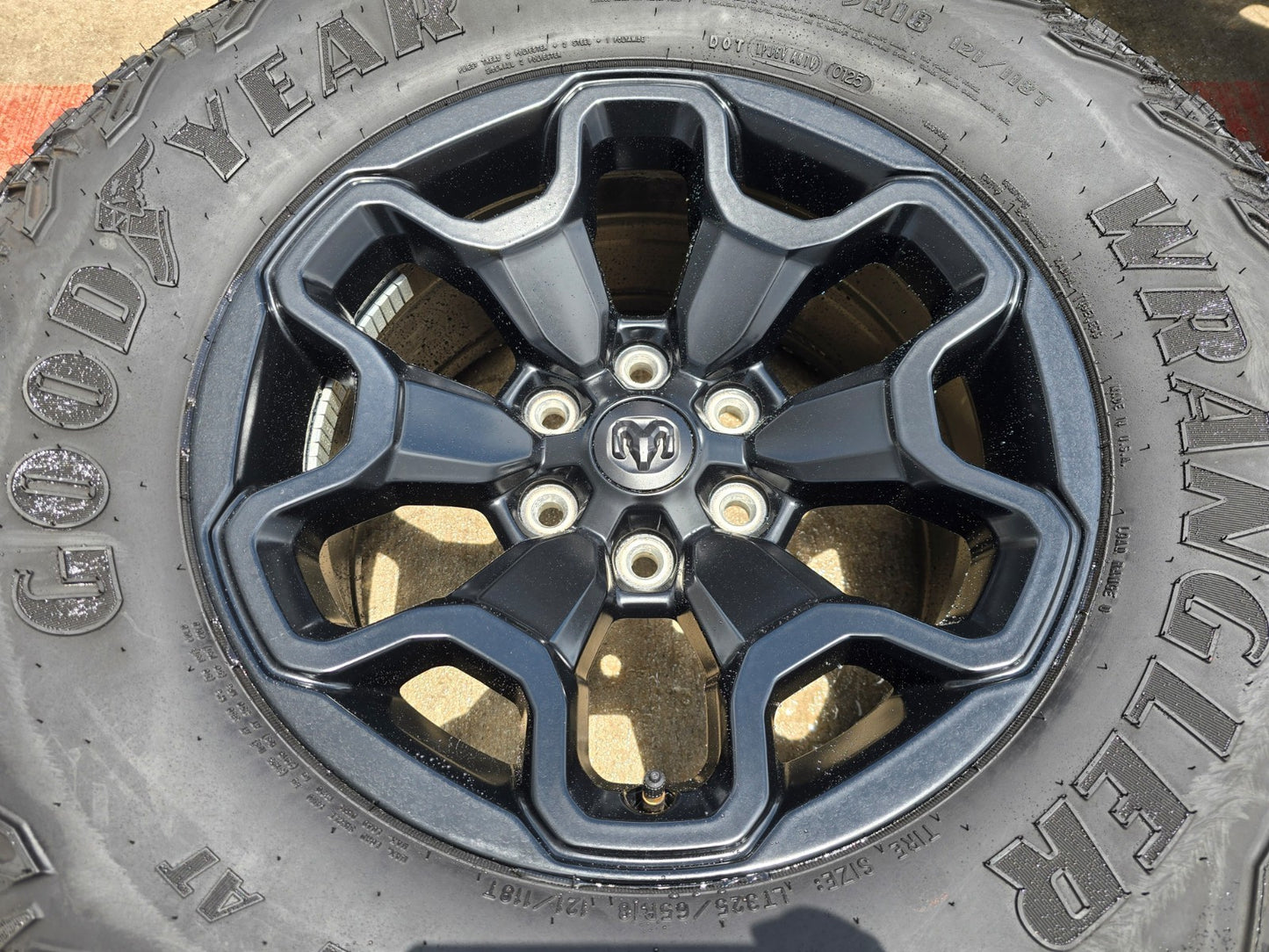18" Dodge Ram 1500 TRX RHO Black OEM 66002 wheels rims TERRITORY A/T 35"