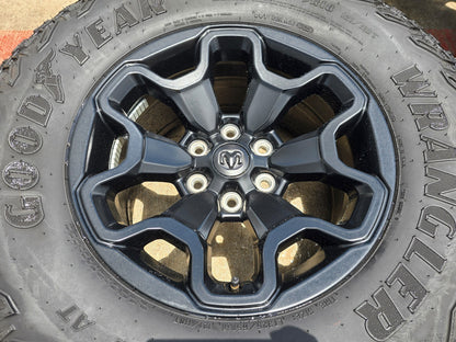 18" Dodge Ram 1500 TRX RHO Black OEM 66002 wheels rims TERRITORY A/T 35"