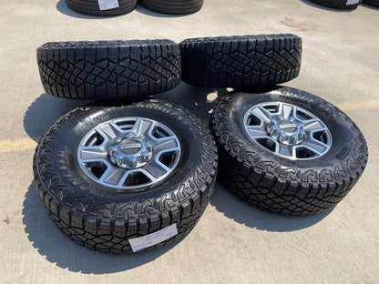 18" Ford F-250 F-350 Lariat FX-4 OEM wheels 10480 10298 tires GOODEYAR M/T 35"