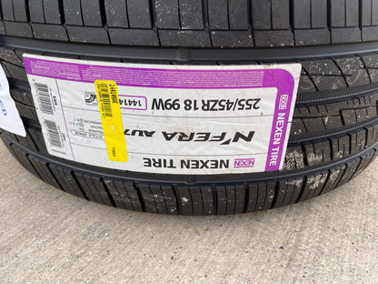 (1) 255/45/18 Nexen N'Fera AU7 A/S tire 255/45R18 99W NEW
