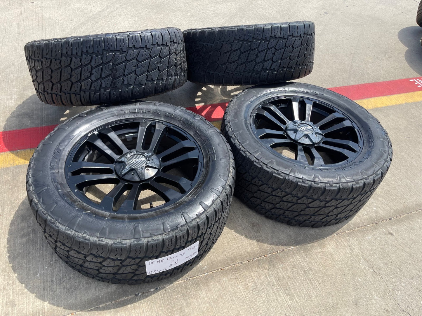 20" MB TKO Ford F-150 rims wheels Expedition NITRO 33"