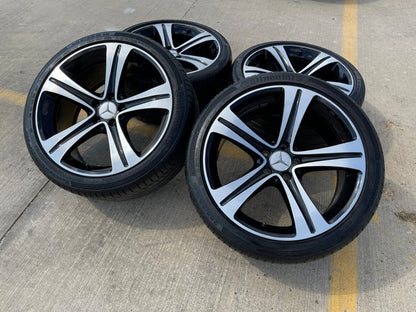 19" Mercedes AMG C E S Class OEM 85534 wheels rims tires CONTINENTAL SET