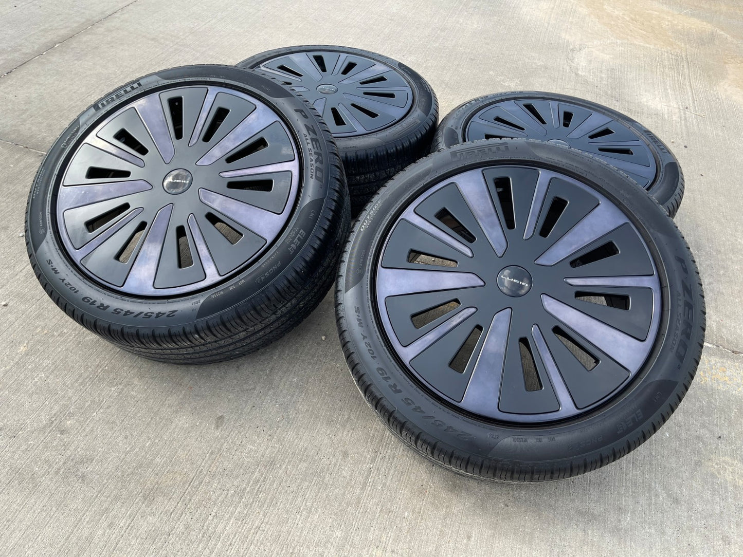 19" Lucid Air OEM Grand Touring 95620 OEM wheels rims SET 2025 2026 2027 PIRELLI