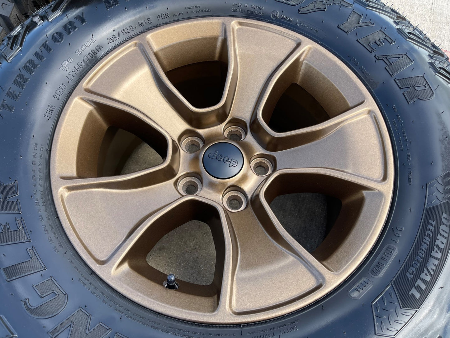 NEW (5) 17" Jeep Wrangler Rubicon OEM wheels rims SET Gladiator RIM# 96226 2027